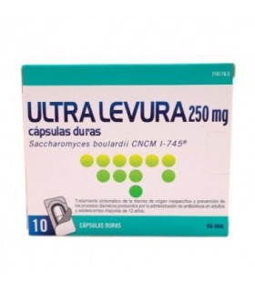 ULTRA-LEVURA 250 MG CAPSULAS DURAS , 10 cápsulas