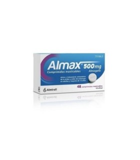 ALMAX 500 mg COMPRIMIDOS MASTICABLES,48 comprimidos