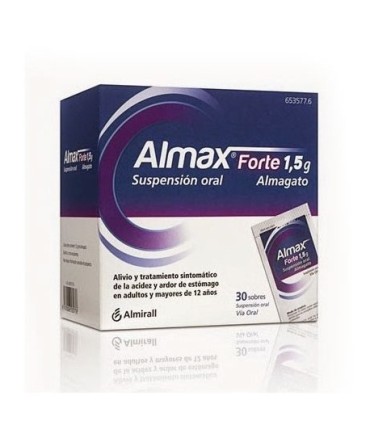 ALMAX FORTE 1,5 g SUSPENSION ORAL,24 sobres