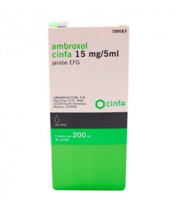 AMBROXOL CINFA EFG 15 MG/5 ML JARABE 200 ML