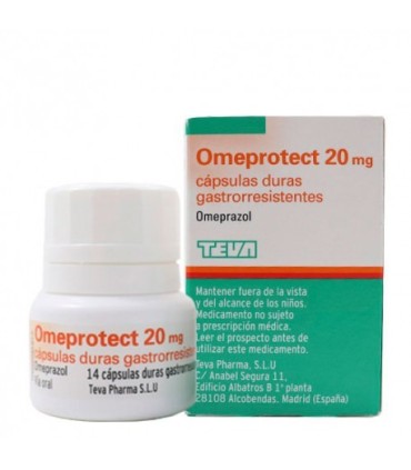 OMEPROTECT 20 mg CAPSULAS DURAS GASTRORRESISTENTES, 14 cápsulas (frasco)