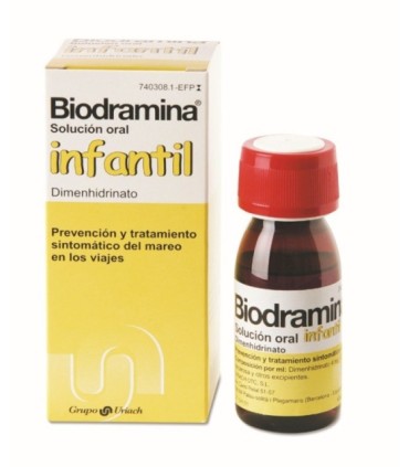 BIODRAMINA INFANTIL 4 MG/ML SOLUCION ORAL 60 ML