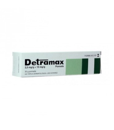 DETRAMAX 2,5/15 MG/G POMADA TUBO 30 G