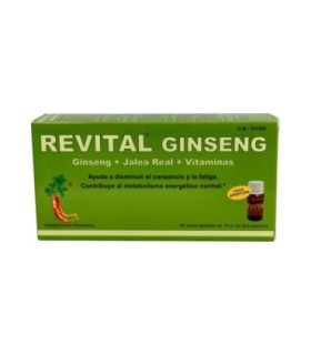 REVITAL GINSENG JALEA REAL VITAMINA C 20 AMPOLLAS BEBIBLES