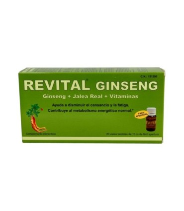 REVITAL GINSENG JALEA REAL VITAMINA C 20 AMPOLLAS BEBIBLES