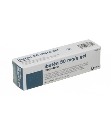 CINFADOL IBUPROFENO 50 mg/g GEL , 1 tubo de 50 g