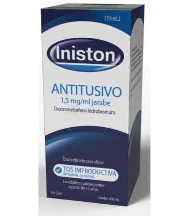 INISTON TOS 1,5 MG/ML JARABE , 1 frasco de 200 ml
