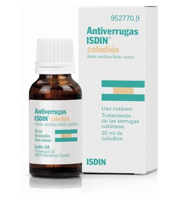 ANTIVERRUGAS ISDIN COLODION , 1 frasco de 20 ml