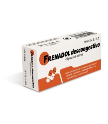 FRENADOL DESCONGESTIVO CAPSULAS DURAS, 16 cápsulas