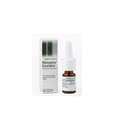 RHINOSPRAY EUCALIPTUS 1,18 mg/ ml SOLUCION PARA PULVERIZACION NASAL , 1 envase pulverizador de 10 ml
