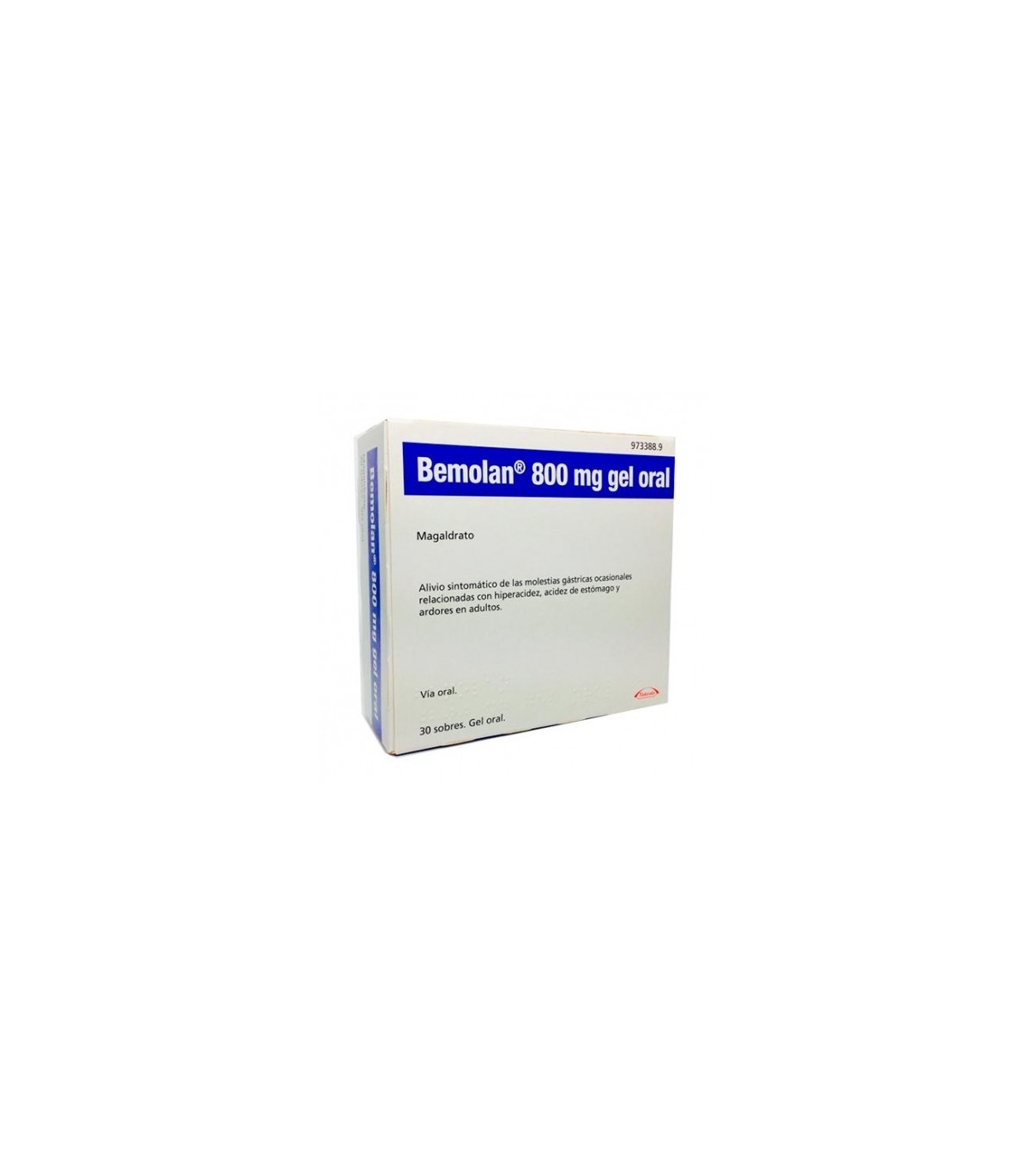 BEMOLAN 800 mg GEL ORAL , 30 sobres