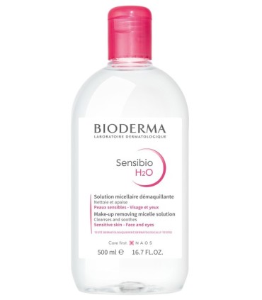 BIODERMA SENSIBIO H2O. Envase de 500 ml.