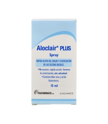 ITALFARMACO ALOCLAIR PLUS - SPRAY AFTAS Y ULCERAS BUCALES (15 ml)