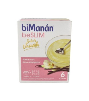 BIMANÁN NATILLAS SABOR VAINILLA, 5 sobres