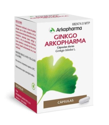 GINKGO ARKOPHARMA 180 MG 100 CAPSULAS