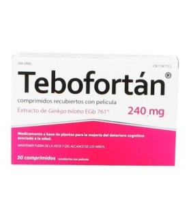 TEBOFORTAN 240 MG COMPRIMIDOS RECUBIERTOS CON PELiCULA, 30 comprimidos