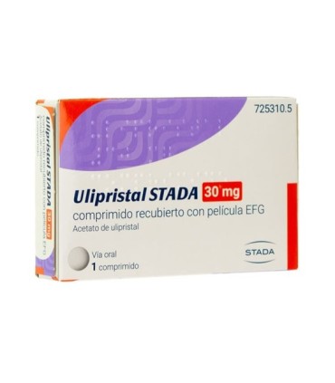 ULIPRISTAL STADA 30 MG COMPRIMIDO RECUBIERTO CON PELICULA EFG, 1 comprimido