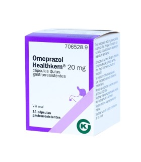 OMEPRAZOL HEALTHKERN 20 mg CÁPSULAS DURAS GASTRORRESISTENTES , 14 cápsulas (Frasco)
