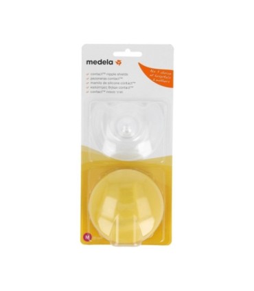 MEDELA PEZONERA CONTACT SILICONA T- M 20 MM. 2 Unidades