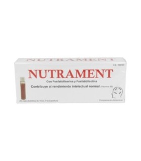 NUTRAMENT. 20 viales bebibles abre-fácil