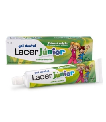 LACER JUNIOR GEL DENTAL SABOR MENTA.TUBO 75ml