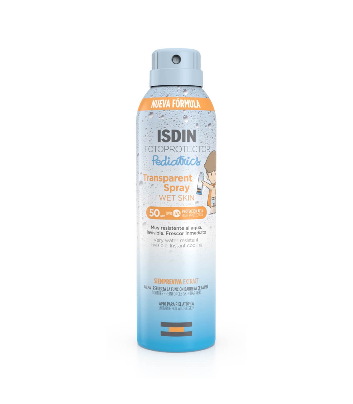 ISDIN FOTOPROT F50 PEDIAT TRANSP WET SKIN SPRAY 250 ML