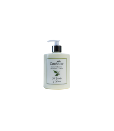 CANOTIER LECHE CUERPO Y MANOS TE VERDE LIMA 500 ML