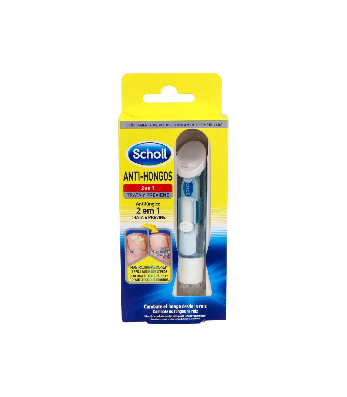 DR SCHOLL, TRATAMIENTO ANTI-HONGOS PARA UÑAS. Envase de 3,8 ml. + 5 limas desec