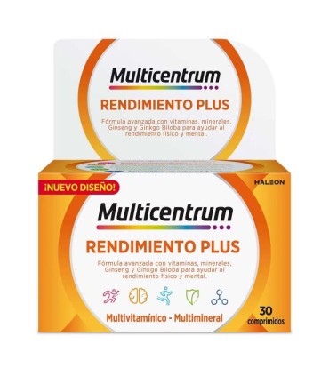 MULTICENTRUM RENDIMIENTO PLUS  30 COMPRIMIDOS