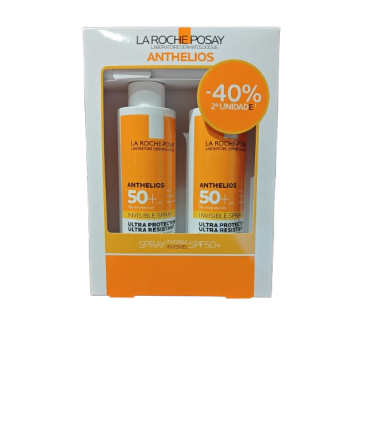 ANTHELIOS F50+ SPRAY INVISIBLE 200 ML DUPLO 40% DTO 2ª UNI