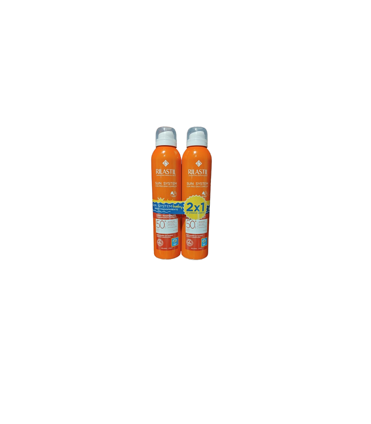RILASTIL SOLAR F50+ BABY SPRAY TRANSP 200 ML PROMO 2X1