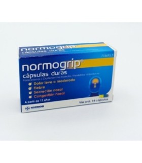NORMOGRIP 500/4/10 MG 14 CAPSULAS