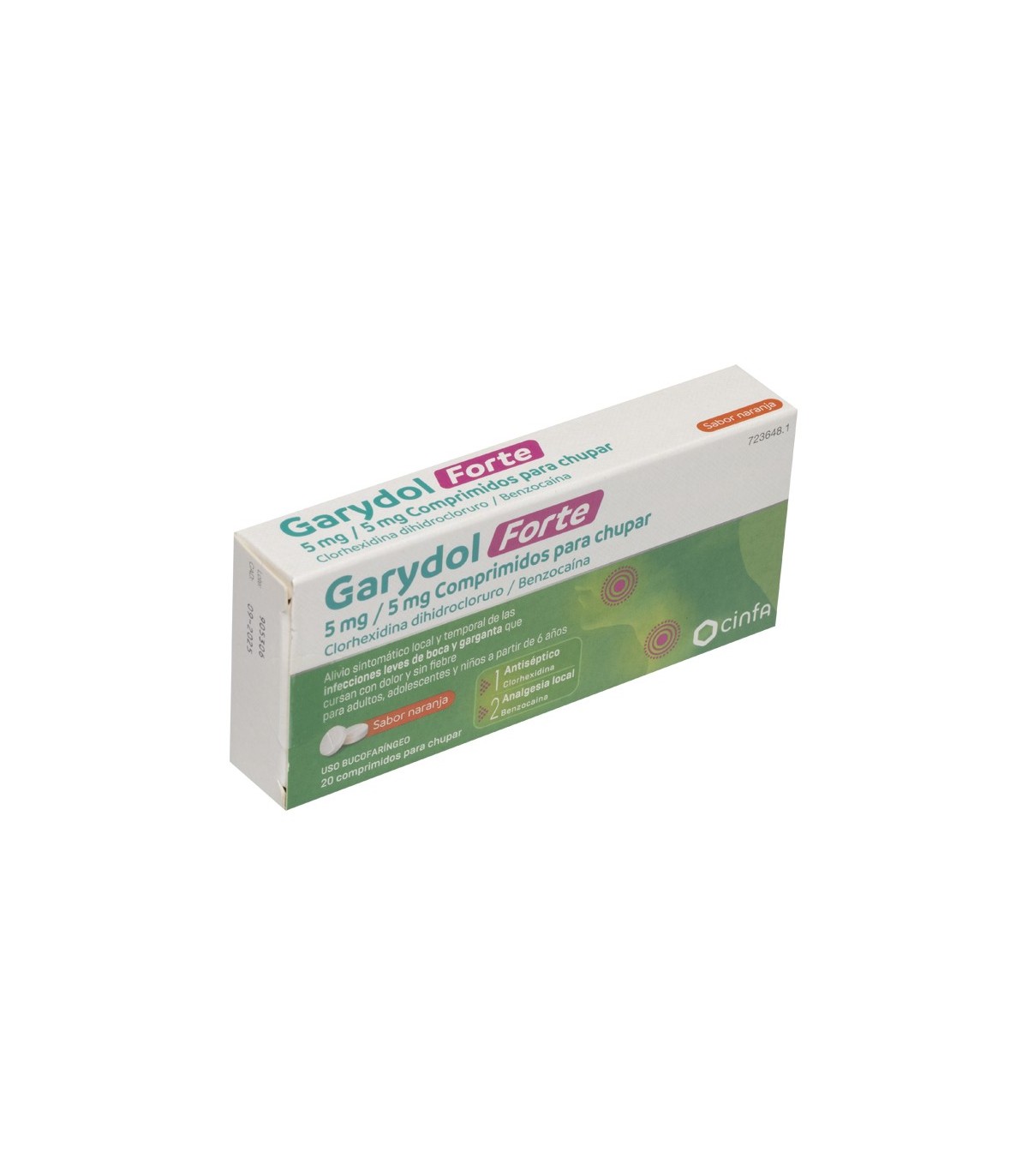 GARYDOL FORTE 5/5 MG 20 COMP PARA CHUPAR