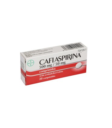 CAFIASPIRINA 500/50 MG 20 COMPRIMIDOS