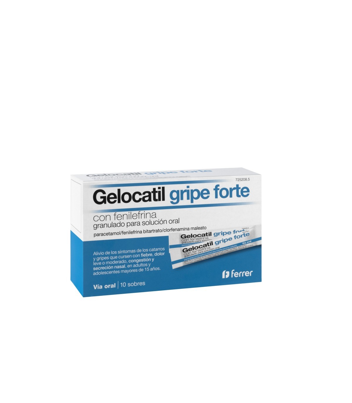 GELOCATIL GRIPE FORTE FENILEFRINA 10 SOBRES