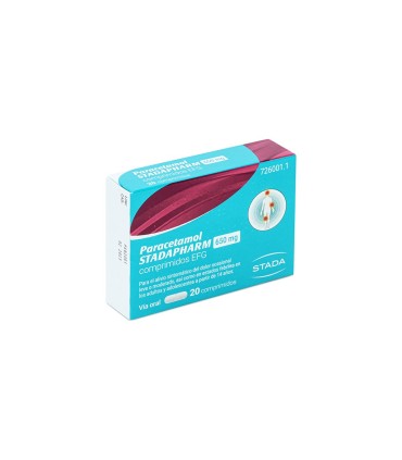 PARACETAMOL STADAPHARM EFG 650 MG 20 COMPRIMIDOS