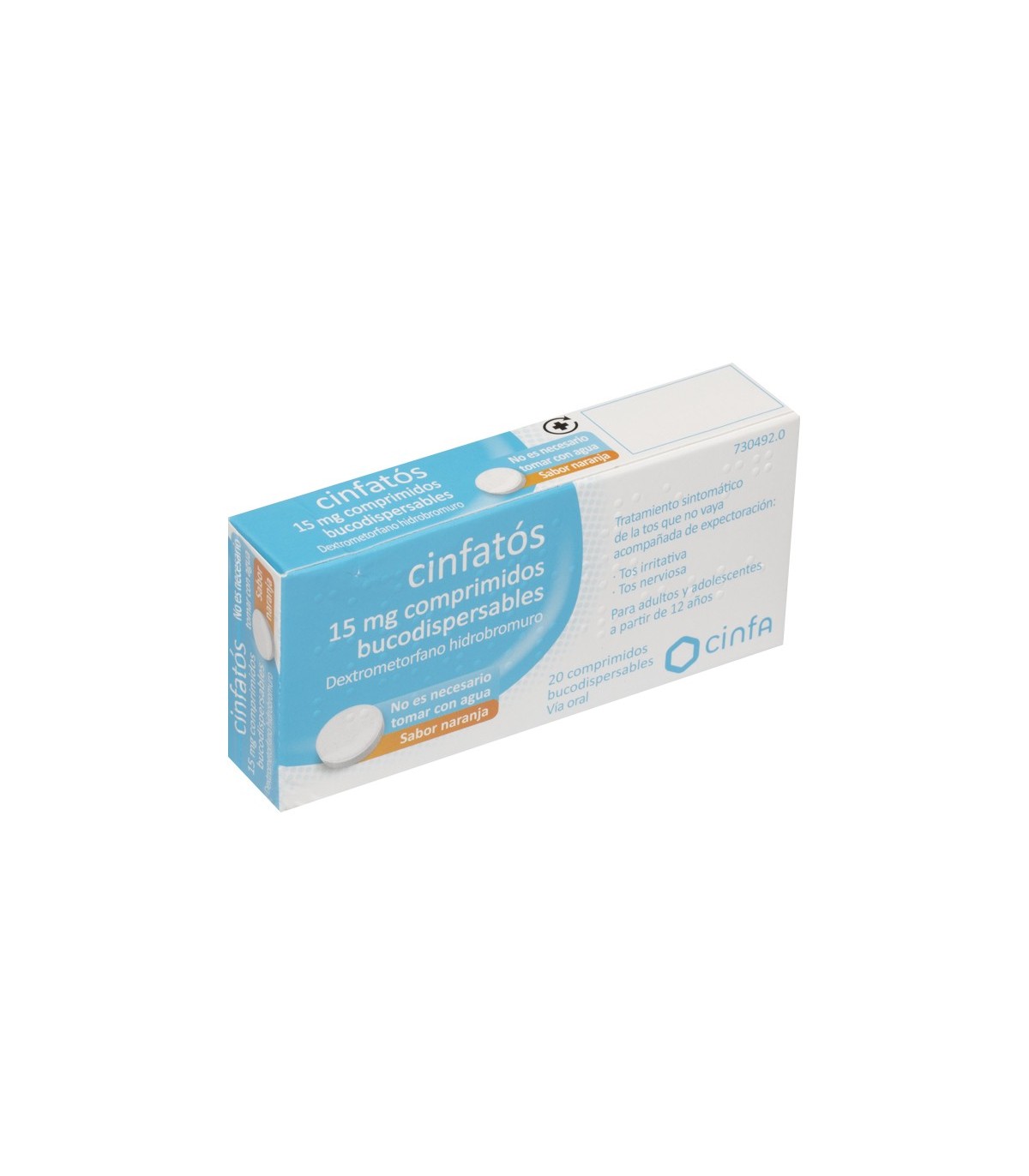 CINFATOS 15 MG 20 COMP BUCODISPERSABLES