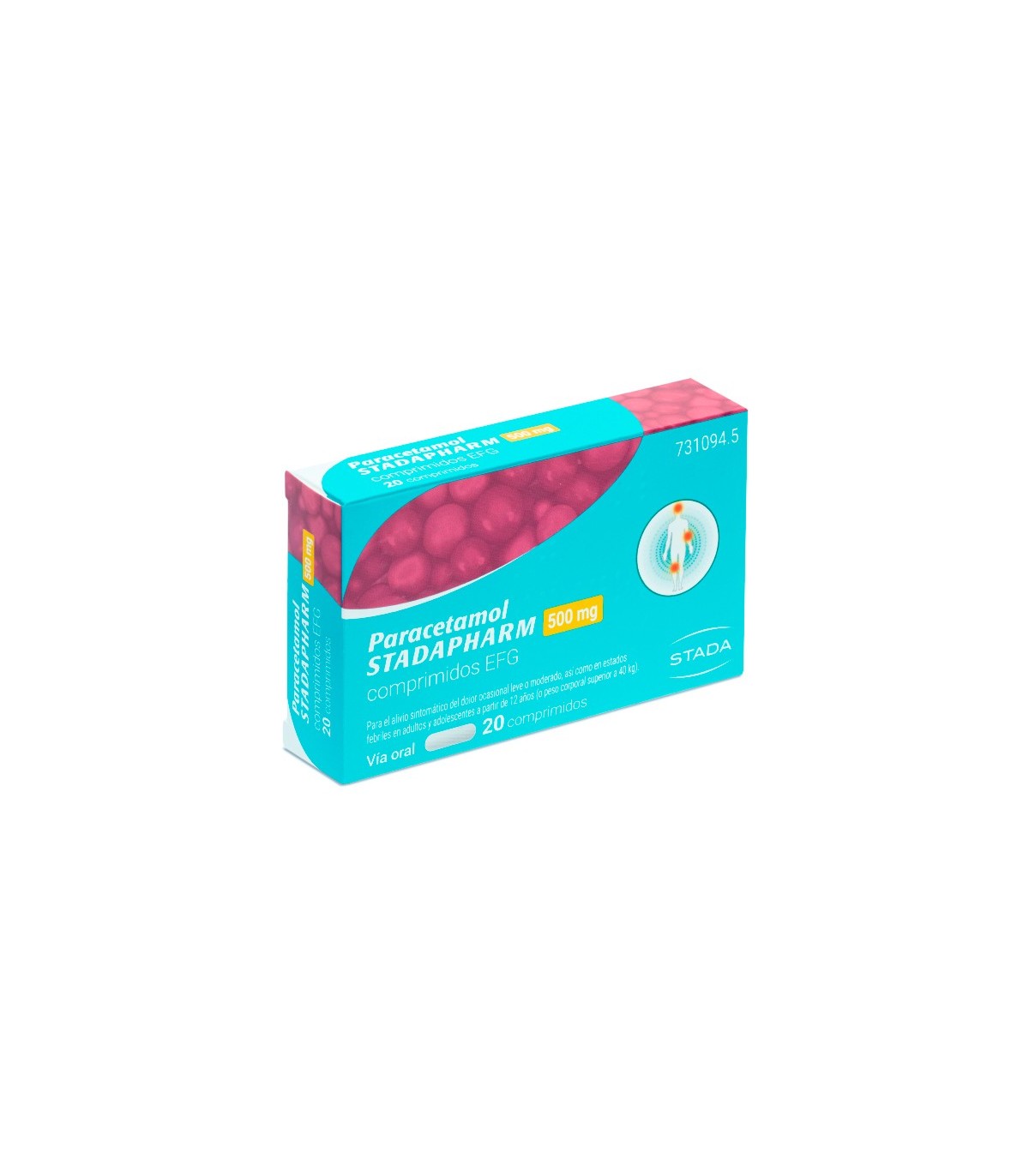 PARACETAMOL STADAPHARM EFG 500 MG 20 COMPRIMIDOS