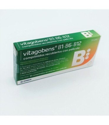 VITAGOBENS B1 B6 B12 30 COMPRIMIDOS RECUBIERTOS