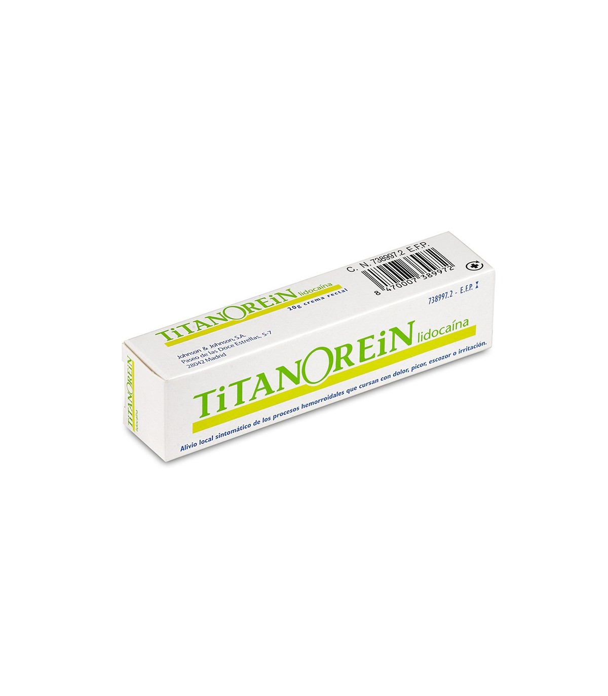 TITANOREIN LIDOCAINA CREMA RECTAL 20 G