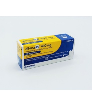 DIFENADOL 400 MG 20 COMP RECUBIERTOS