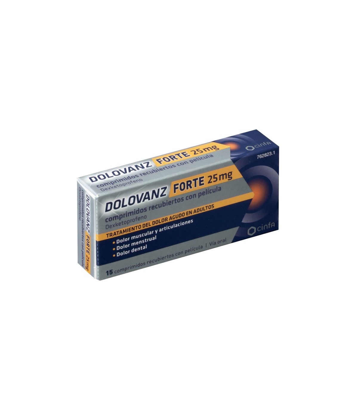 DOLOVANZ FORTE 25 MG 15 COMP RECUBIERTOS