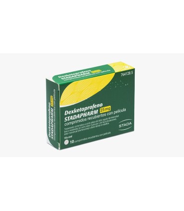 DEXKETOPROFENO STADAPHARM EFG 25 MG 10 COMP RECUBIERTOS