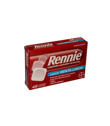 RENNIE 680/80 MG 48 COMP MASTICABLES (C/SACAROSA)
