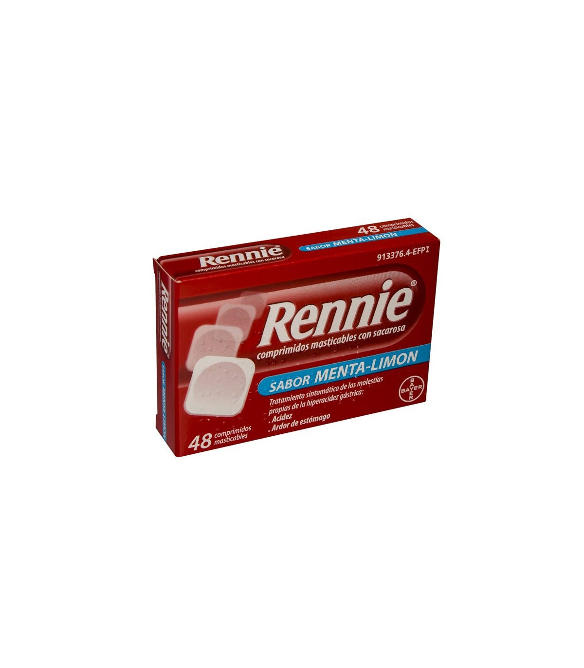 RENNIE 680/80 MG 48 COMP MASTICABLES (C/SACAROSA)