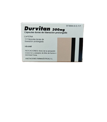DURVITAN RETARD 300 MG 10 CAPSULAS