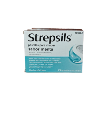STREPSILS MENTA 24 PASTILLAS