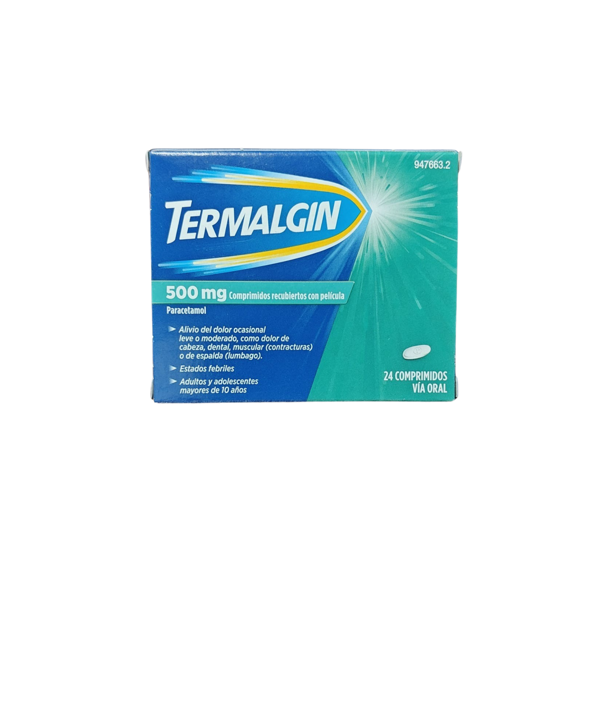 TERMALGIN 500 MG 24 COMP RECUBIERTOS