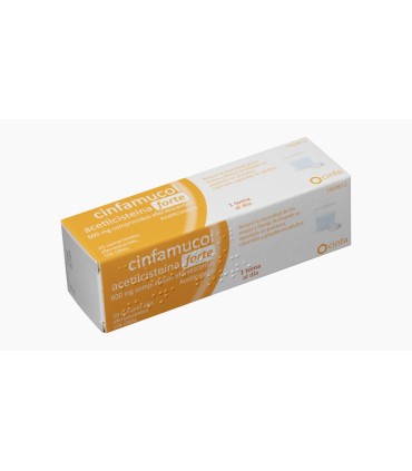 CINFAMUCOL ACETILCISTEINA FORTE 600 MG 20 COMP EFERVESCENTES