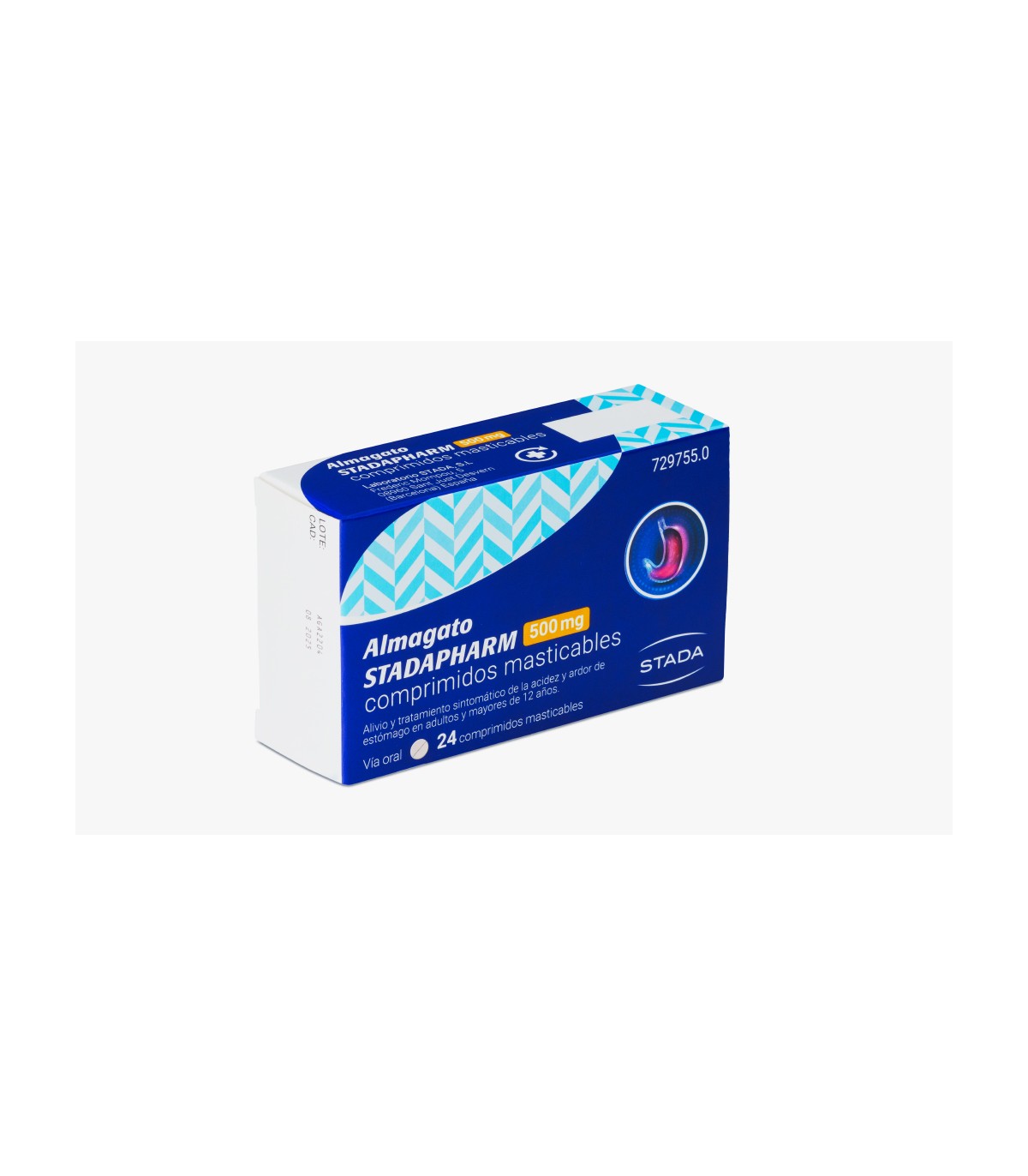 ALMAGATO STADAPHARM 500 MG 24 COMP MASTICABLES